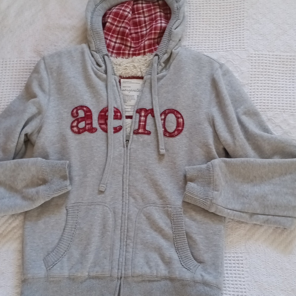 Aeropostale- XL Sherpa Lined Zip Up NWOT